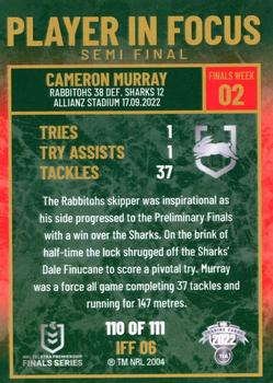 2022 NRL Player In Focus #IFF06 Cameron Murray Back